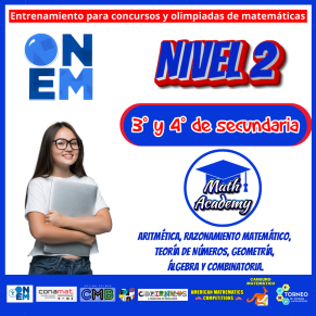 ONEM Nivel 2 (3° y 4° secundaria) Ciclo Verano